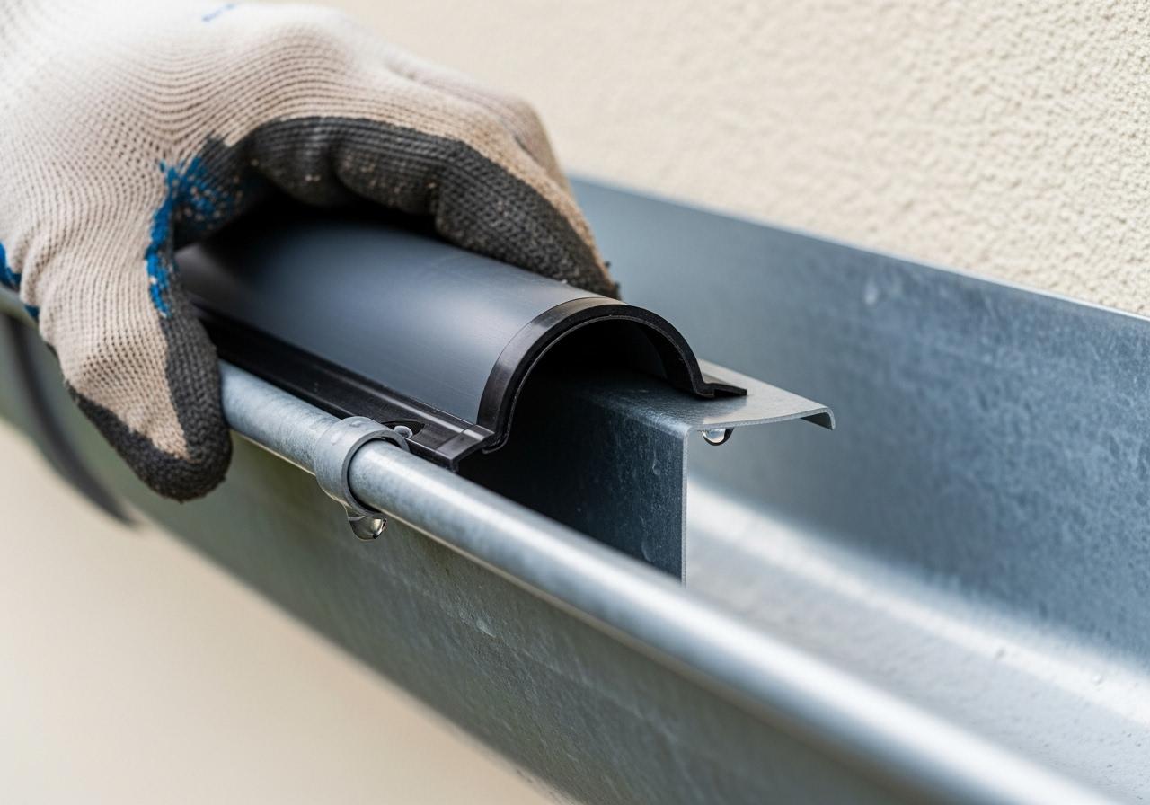 Illustration pour Installer un récupérateur d'eau de pluie sur sa gouttière