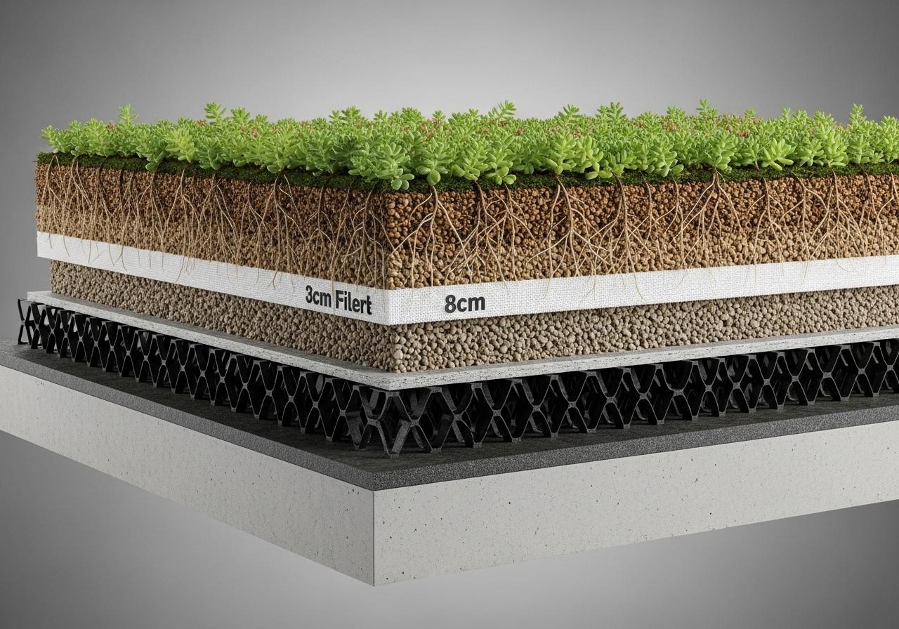 Illustration pour Tout savoir sur la toiture végétalisée